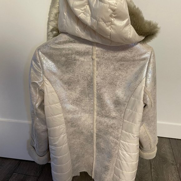 Venus Faux Sherling Jacket Metallic - Picture 3 of 4